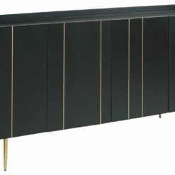 Ashley Furniture Cabinets Brentburn - Black/gold Finish - Accent Cabinet