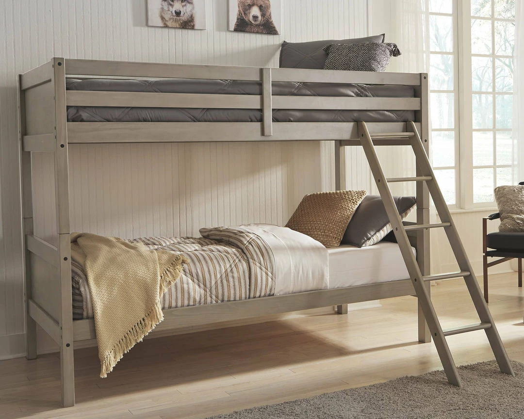 Budget ⭐ Ashley Furniture Lettner - Light Gray - Twin/twin Bunk Bed W/ladder Beds 💯 7 Ashley Furniture Lettner - Light Gray - Twin/twin Bunk Bed W/ladder Beds