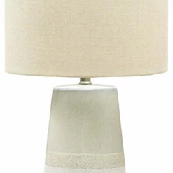 Ashley Furniture Shavon - Beige/white - Ceramic Table Lamp (1/cn) Accessories