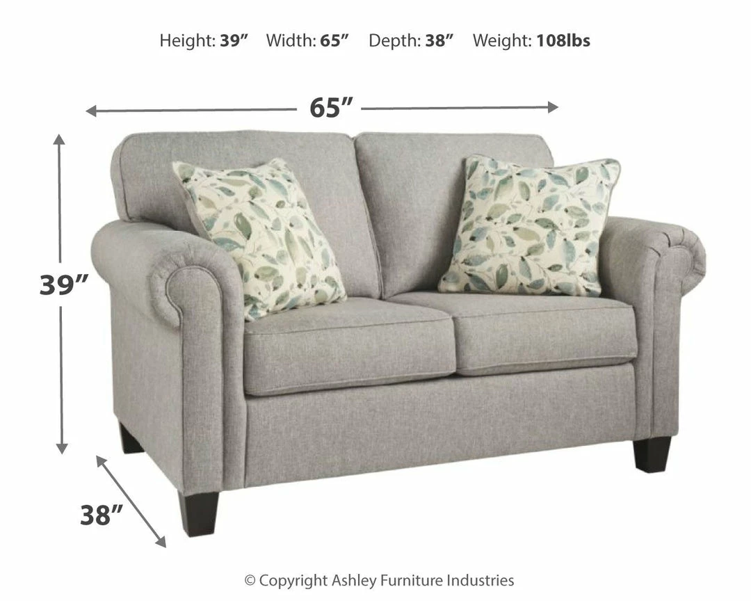 Best reviews of ⭐ Ashley Furniture Alandari - Gray Dark - Loveseat Loveseats 🎁 10 Ashley Furniture Alandari - Gray Dark - Loveseat Loveseats