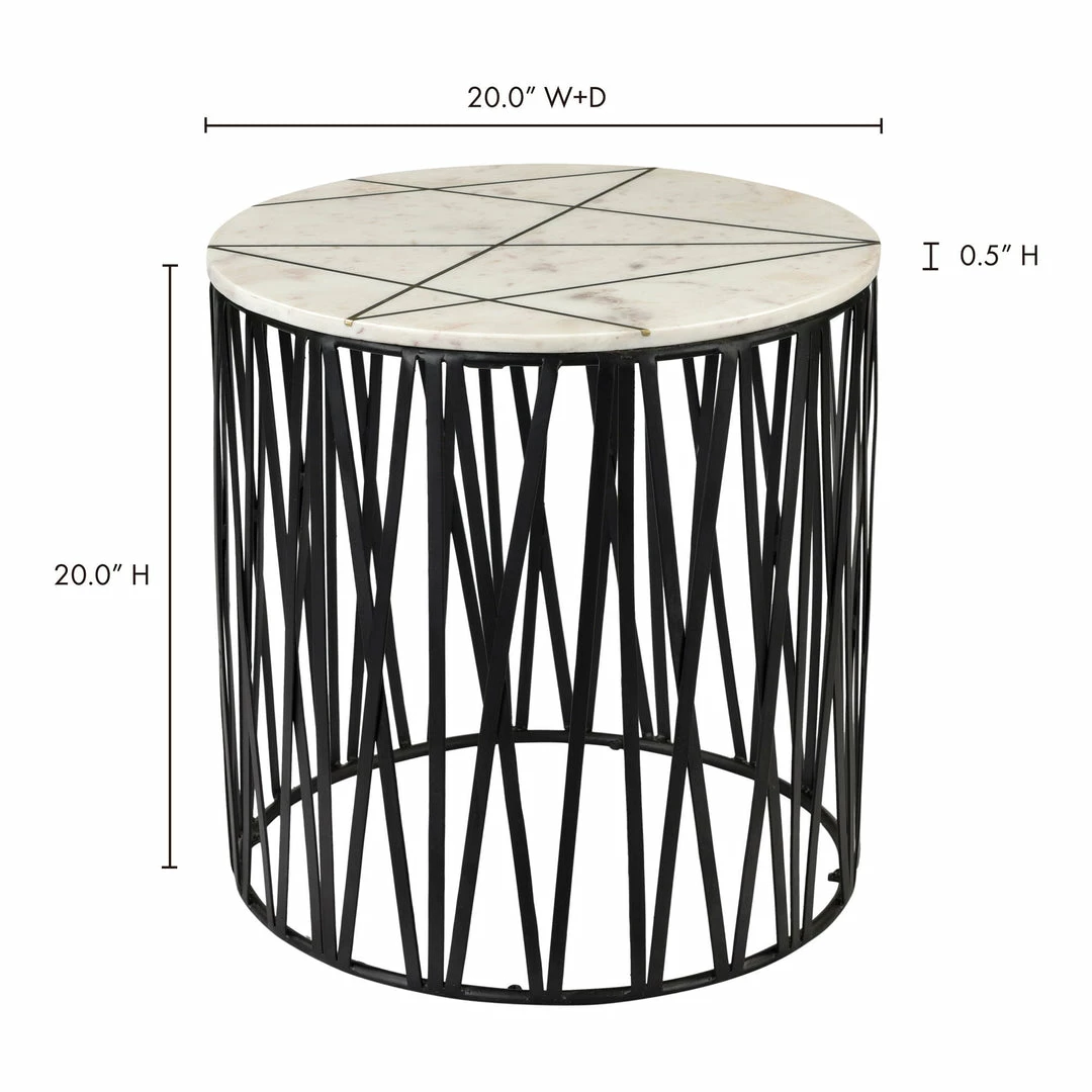 Discount 🔥 Moe's Home Collection Tables Calcutta Side Table 🛒 4 Moe's Home Collection Tables Calcutta Side Table