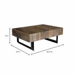 Moe's Home Collection Tables Tiburon Storage Coffee Table