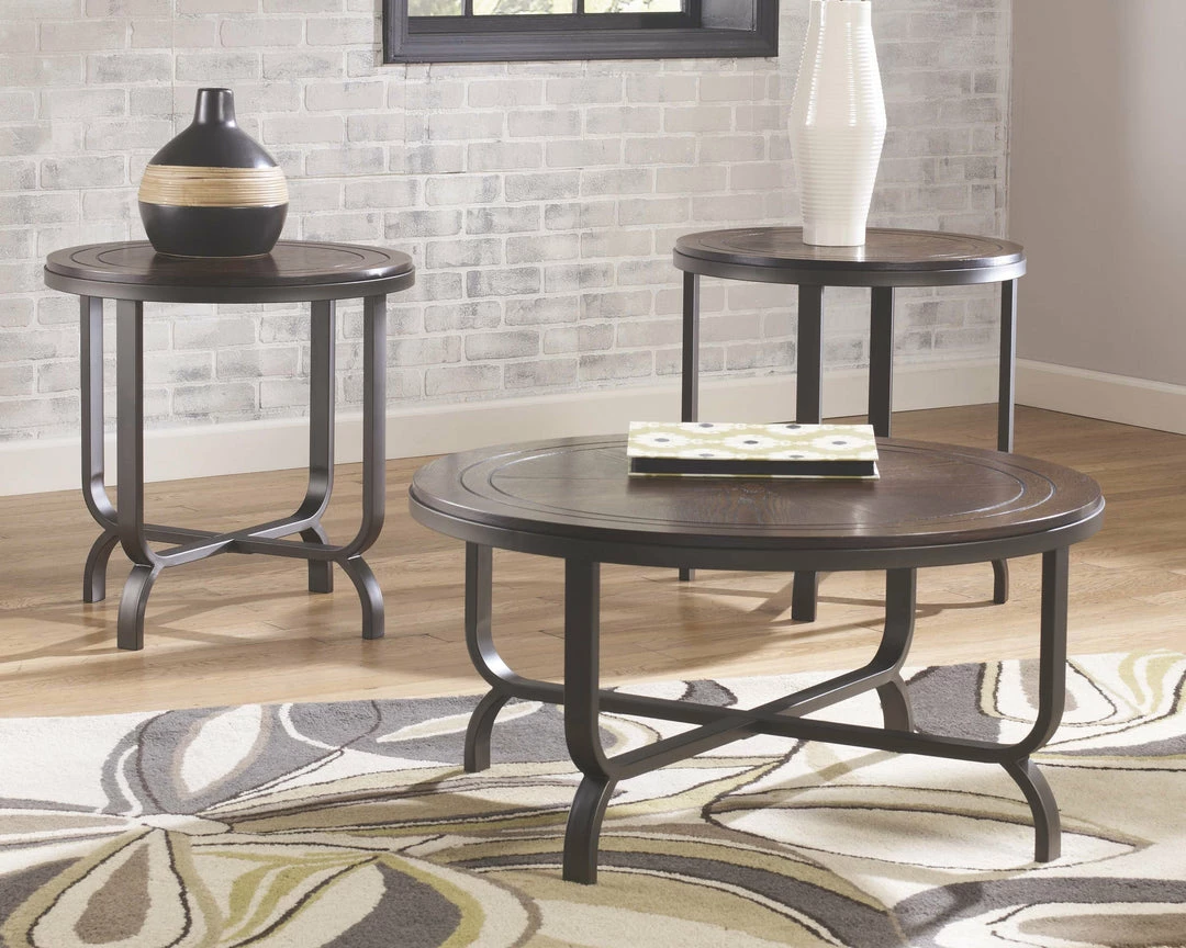 Promo 😍 Ashley Furniture Tables Ferlin - Dark Brown - Occasional Table Set (3/cn) 😀 7 Ashley Furniture Tables Ferlin - Dark Brown - Occasional Table Set (3/cn)