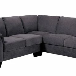 Emerald Home Clayton Rsf Sectional Charcoal Gray Sectionals