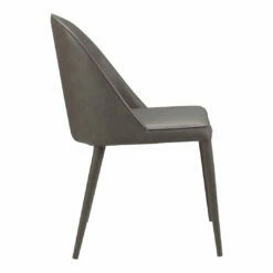 Moe's Home Collection Burton Pu Dining Chair Grey -m2