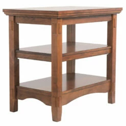 Ashley Furniture Tables Cross - Medium Brown - Chair Side End Table