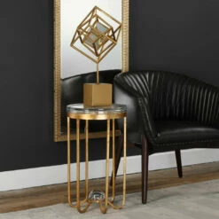 Tables Uttermost Allura Gold Accent Table