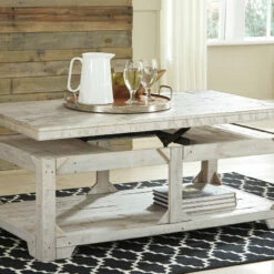 Ashley Furniture Fregine - Whitewash - Lift Top Cocktail Table Tables