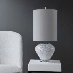 Uttermost Lucerne White Buffet Lamp Accessories