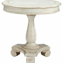 Ashley Furniture Mirimyn - White - Round Accent Table Tables