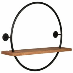Ashley Furniture Darlaton - Black/natural - Wall Shelf