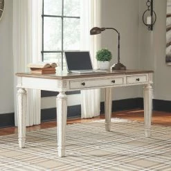 Ashley Furniture Realyn - White/brown - Home Office Lift Top Desk