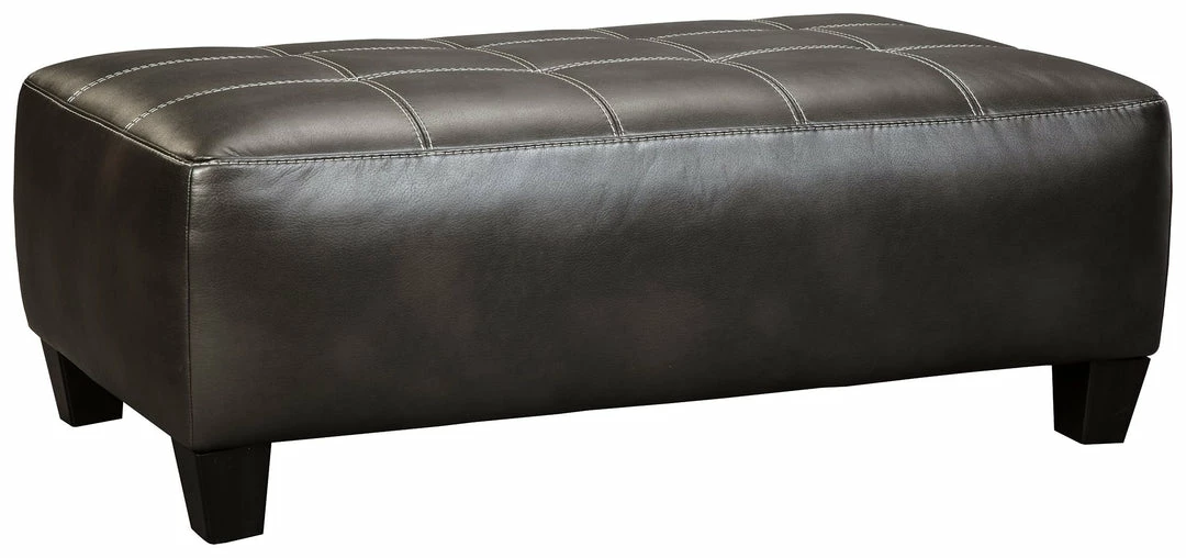 New 🧨 Ashley Furniture Nokomis - Charcoal - Oversized Accent Ottoman ⌛ 3 Ashley Furniture Nokomis - Charcoal - Oversized Accent Ottoman