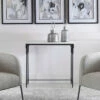 Uttermost Bourges White Marble Console Table Tables