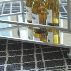 Ashley Furniture Kadinburg - Silver Finish - Bar Cart