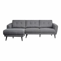 Moe's Home Collection Carson Sectional Grey Left Sectionals