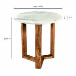 Moe's Home Collection Tables Jinxx Side Table Brown