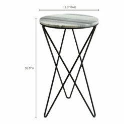 Moe's Home Collection Tables Evangeline Accent Table