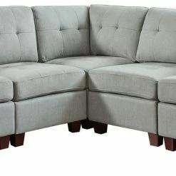 Signature Design By Ashley® Sectionals Edlie - Ready To Assemble Left Arm Facing Corner Chair, Armless Chair, Wedge, Armless Chair, Right Arm Facing Corner Chair Sectional