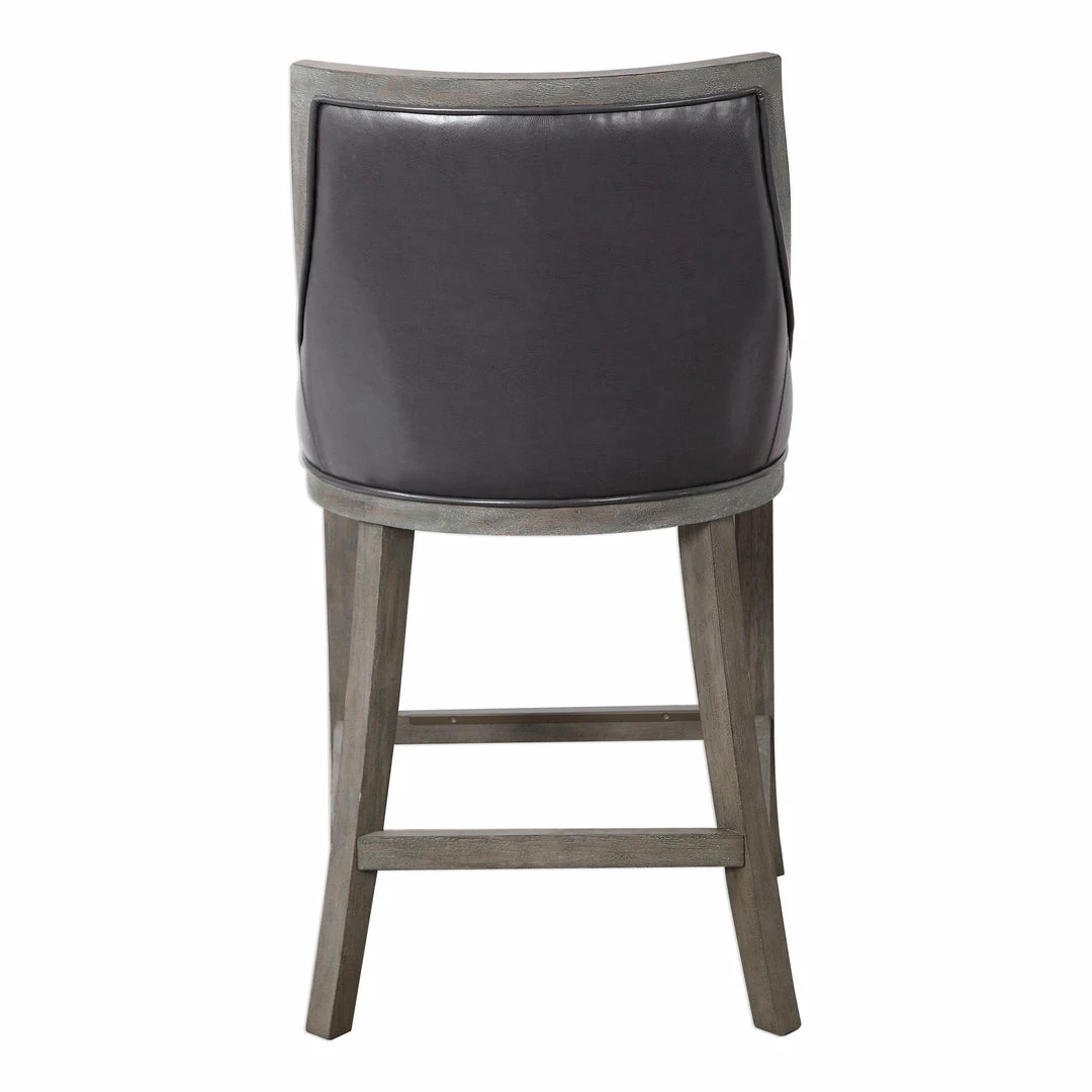 Cheapest 👍 Uttermost Elowen Leather Counter Stool Stools ✔️ 6 Uttermost Elowen Leather Counter Stool Stools