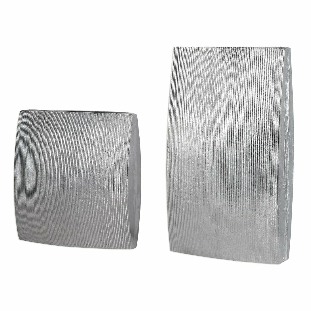 Coupon 🔔 Table Decor Uttermost Darla Aluminum Vases S/2 🔥 3 Table Decor Uttermost Darla Aluminum Vases S/2