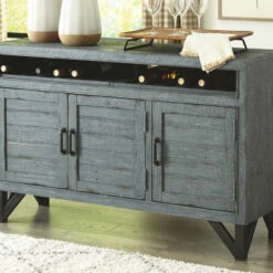 Ashley Furniture Jainworth - Antique Blue - Accent Cabinet Cabinets