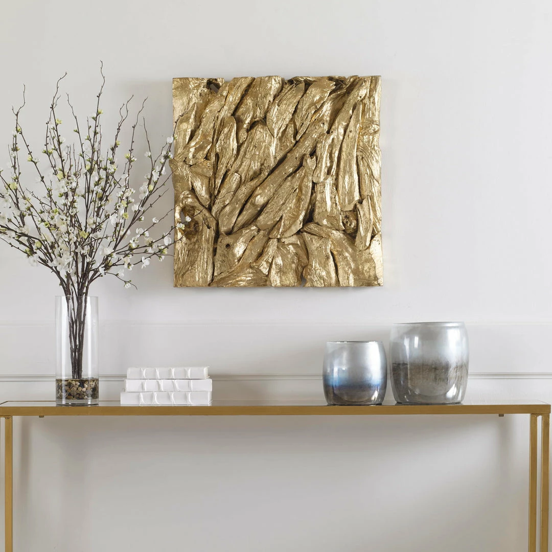 Flash Sale 🌟 Accessories Uttermost Rio Gold Wood Wall Décor ✔️ 5 Accessories Uttermost Rio Gold Wood Wall Décor