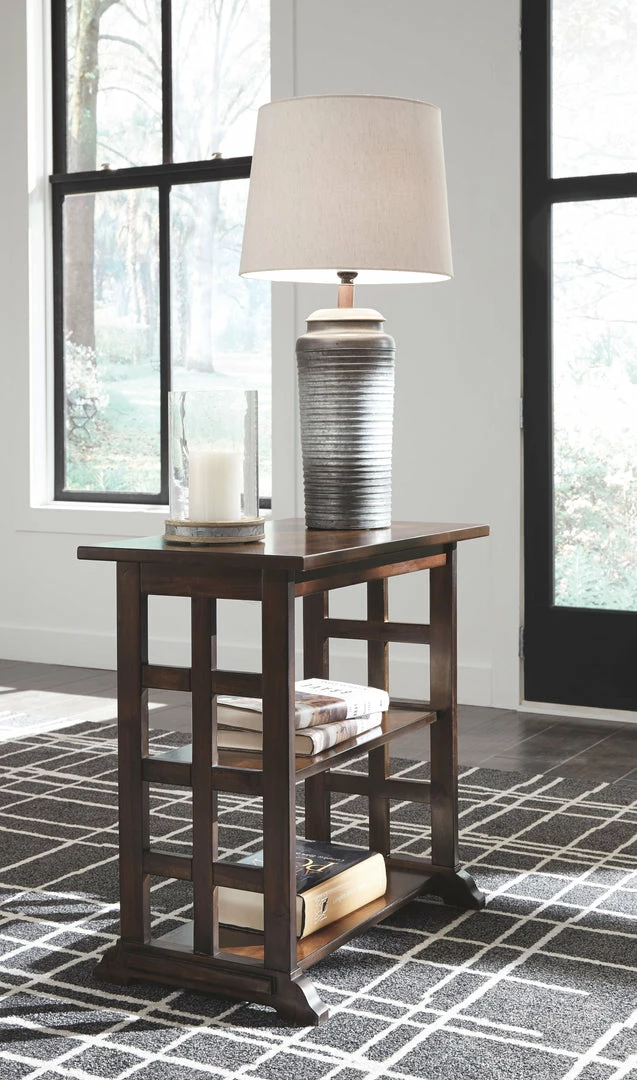 Flash Sale 🎉 Ashley Furniture Tables Braunsen - Brown - Chair Side End Table - Squared Sides ⭐ 5 Ashley Furniture Tables Braunsen - Brown - Chair Side End Table - Squared Sides