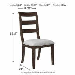 Signature Design By Ashley® Adinton - Dark Brown - 8 Pc. - Extension Table, 4 Side Chairs, 2 Upholstered Side Chairs, Server Dining Room Sets