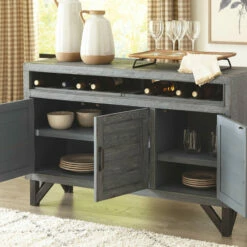 Ashley Furniture Jainworth - Antique Blue - Accent Cabinet Cabinets