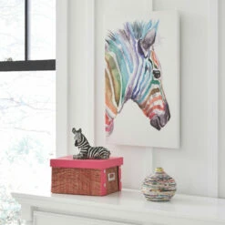 Ashley Furniture Priya - Blue / Green / Orange / Purple - Wall Art Accessories