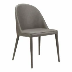 Moe's Home Collection Burton Pu Dining Chair Grey -m2