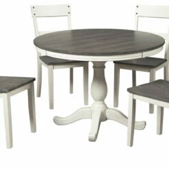Signature Design By Ashley® Nelling - White - 6 Pc. - Dining Room Table, 4 Side Chairs Dining Room Sets