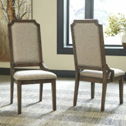 Ashley Furniture Wyndahl - Rustic Brown - Dining Uph Side Chair (2/cn) - Framed Back Chairs