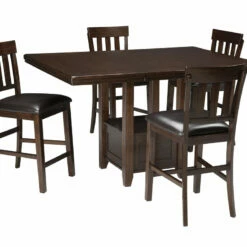 Ashley Furniture Tables Haddigan - Dark Brown - Rect Drm Counter Ext Table