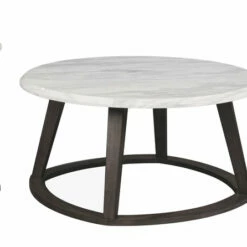 Ashley Furniture Luvoni - White/dark Charcoal Gray - Occasional Table Set (3/cn)