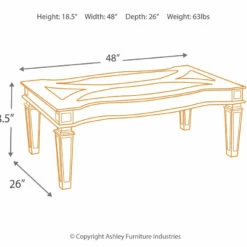 Best reviews of ๐ Ashley Furniture Tessani - Silver - Rectangular Cocktail Table ๐ 9 Ashley Furniture Tessani - Silver - Rectangular Cocktail Table