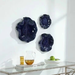 Budget ๐ Uttermost Abella Blue Ceramic Wall Decor, S/3 ๐ 10 Uttermost Abella Blue Ceramic Wall Decor, S/3