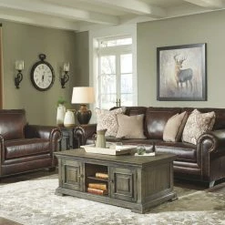 Ashley Furniture Roleson - Walnut - Queen Sofa Sleeper