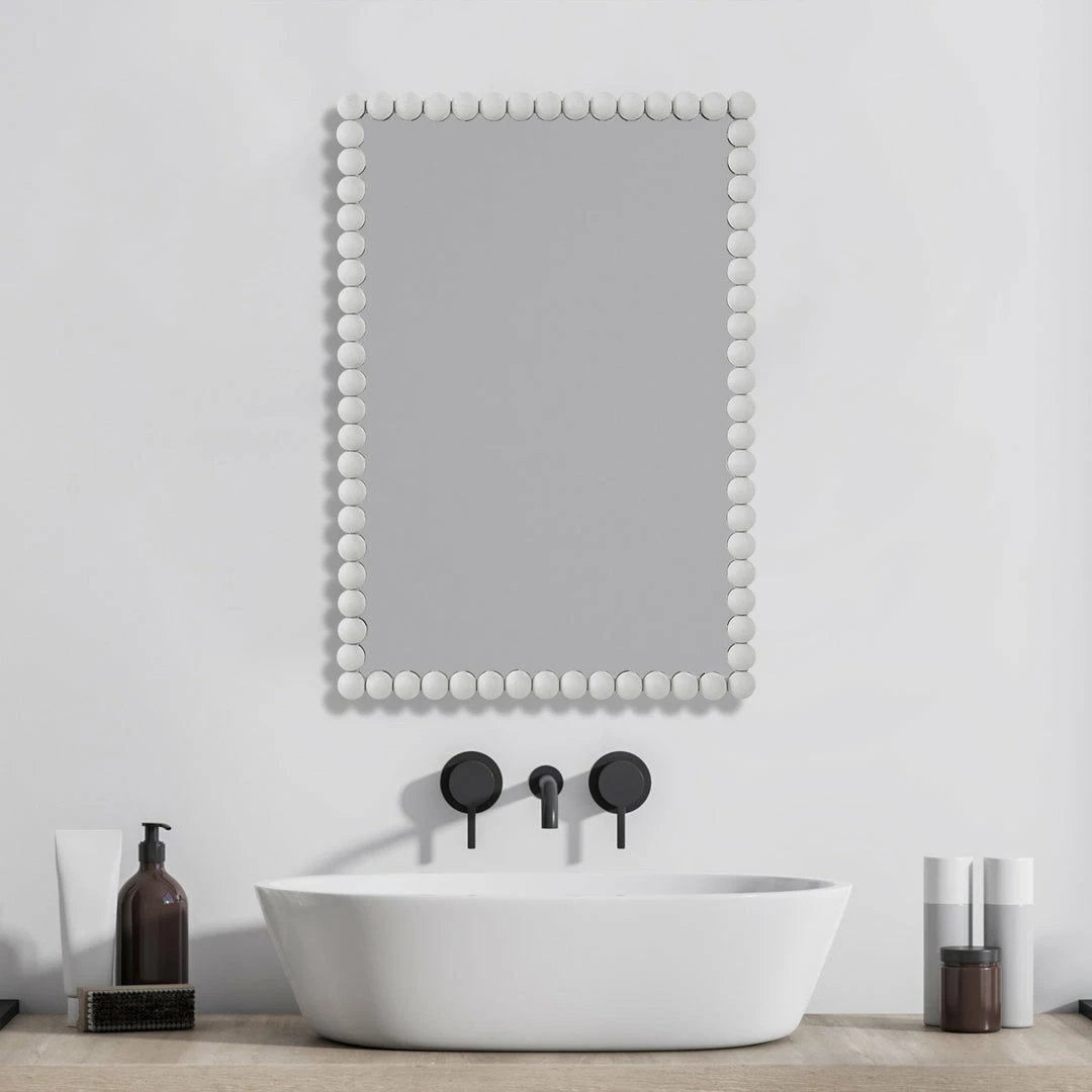 Hot Sale 🤩 Accessories Uttermost Serna White Vanity Mirror 🎁 5 Accessories Uttermost Serna White Vanity Mirror