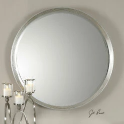 Uttermost Serenza Round Silver Mirror Accessories