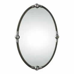 Accessories Uttermost Carrick Black Oval Mirror