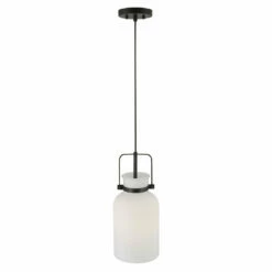 Accessories Uttermost Lansing White 1 Light Mini Pendant