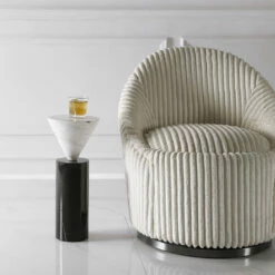 Uttermost Top Hat Marble Drink Table Tables