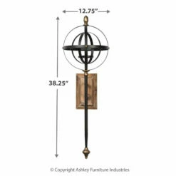 Ashley Furniture Dina - Black/gold Finish - Wall Sconce