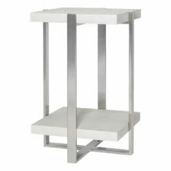 Uttermost Arnaut White Accent Table Tables