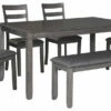 Ashley Furniture Bridson - Gray - Rect Drm Table Set (6/cn)