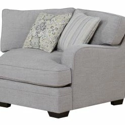 Emerald Home Analiese Sectional Linen Gray Sectionals