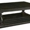 Hot Sale ⌛ Ashley Furniture Mallacar - Black - Rectangular Cocktail Table 🎁 2 Ashley Furniture Mallacar - Black - Rectangular Cocktail Table