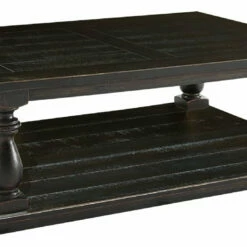 Ashley Furniture Mallacar - Black - Rectangular Cocktail Table